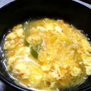 チゲ風☆春雨タマゴスープ